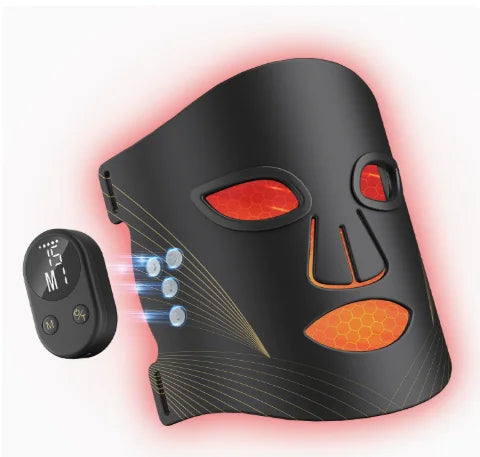Máscara LED facial inalámbrica de silicona – Fototerapia